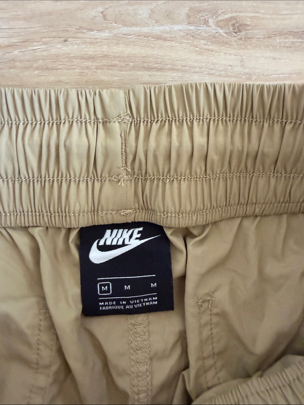 Nike Men’s Khaki Joggers with White Logo - Picture 2 of 5